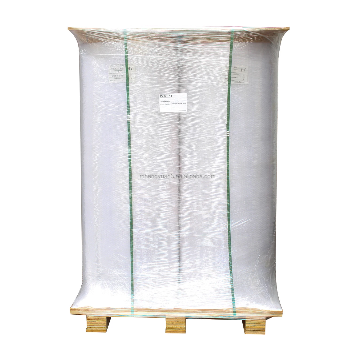 Sample Reel Label 80gsm Semi Gloss Paper Thermal Transfer Jumbo Reel Label Stock