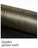 8.1-Fibre de carbone sergé jaune doré