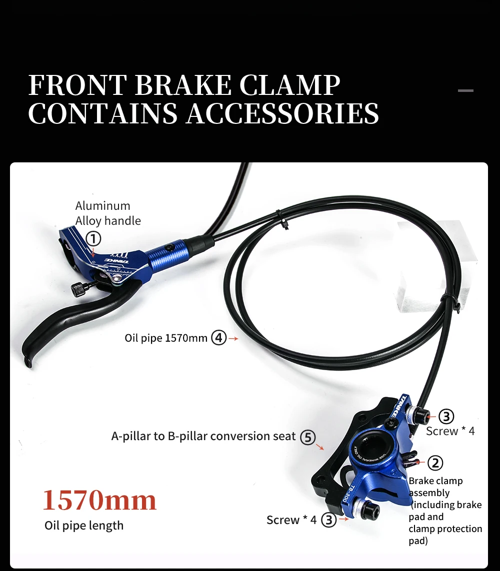 New Arrival Bike Hydraulic Brake Kit Mtb Bicycle Disc Brake Set Front