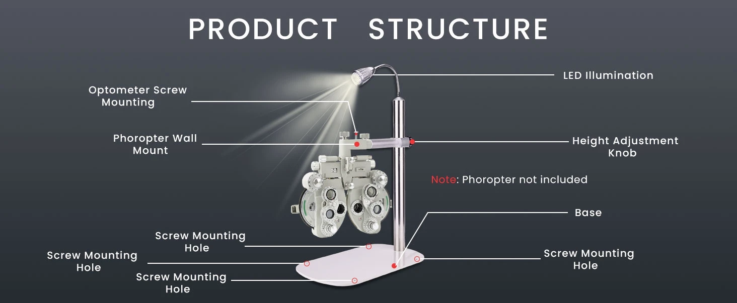 Wall Mount Stand Phoropter Arm Stand Ophthalmic Equipment
