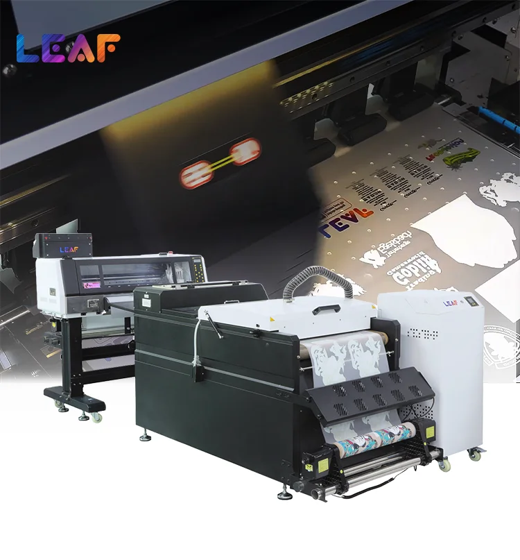 LEAF High Speed 60cm 24 Inch DTF Printing Machine 4 Head I3200 ...