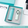 Tasse d'affichage chaude affichage numérique petit ventilateur bleu tiffany