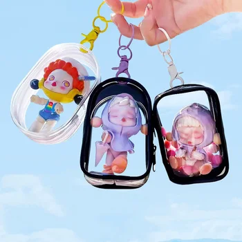 Transparent Mystery Box Mini Keychain Bag Case Organizer Box Storage Pouch Random Cute Toy Doll Bag