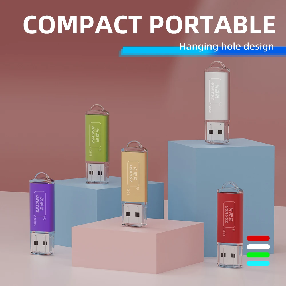 Kootion 5-Pack 32GB USB 2.0 Flash Drives – Push-Pull Design, Mixed Colors