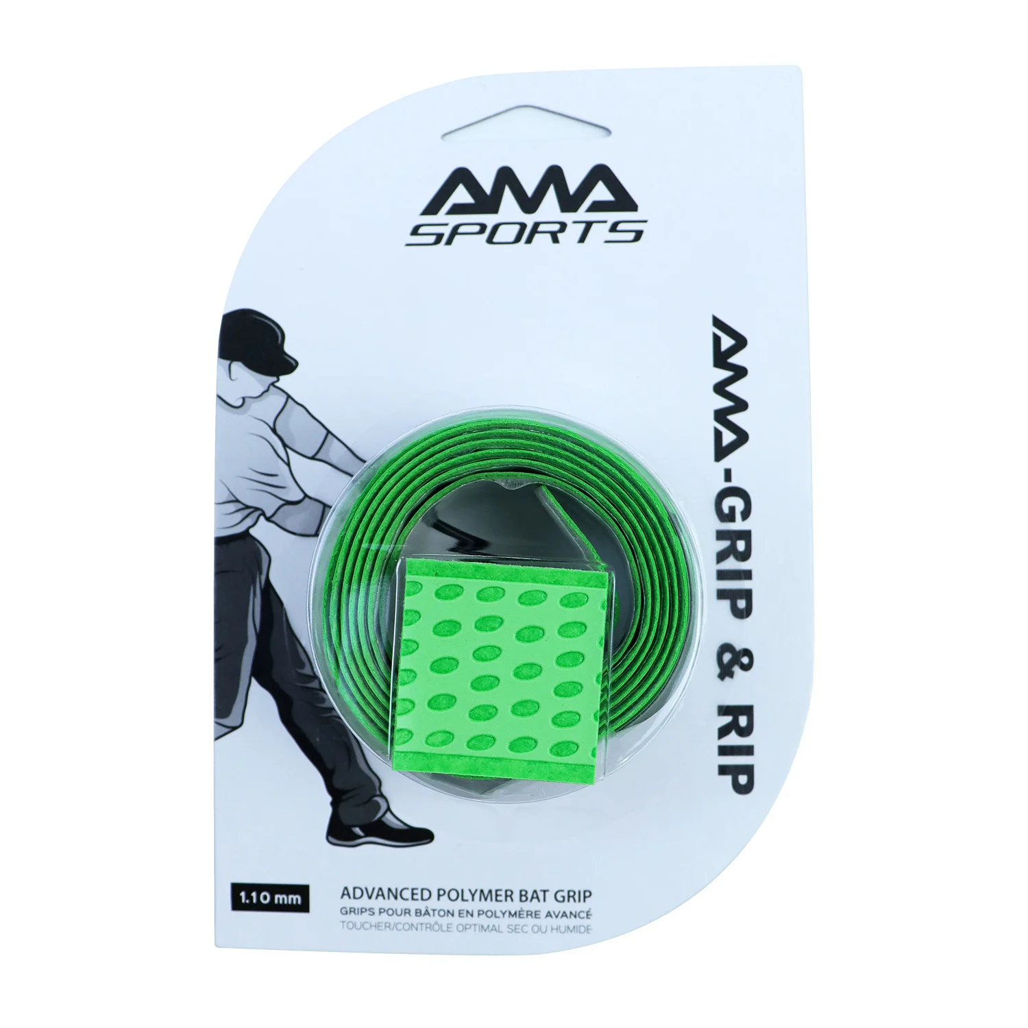 New Black Bat Grip For Baseball Softbal Customized 1.1mm Grip Tape