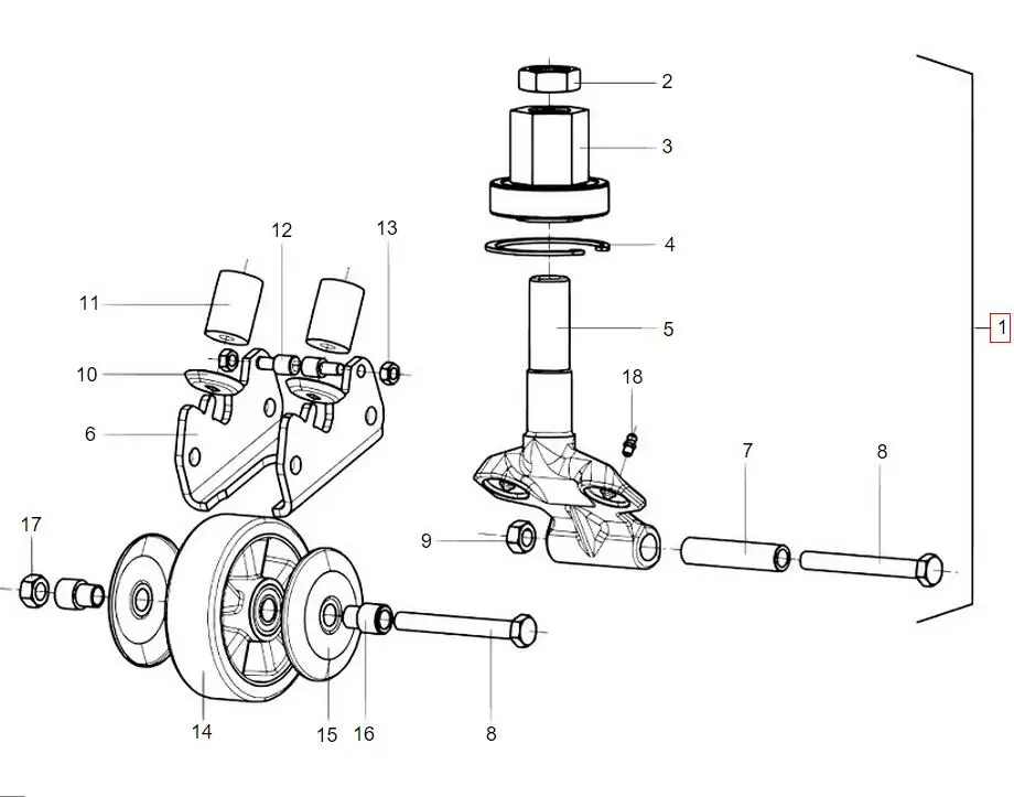 forklift spare parts support wheel assy.11524505500 11524505505 for linde forklift 1151 1152 details