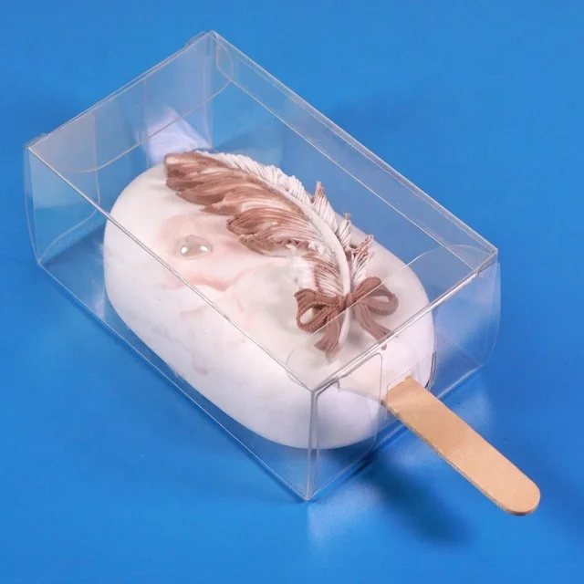 clear transparent popsicle ice cream cake