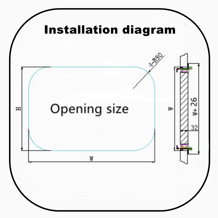 High quality TONGFA aluminum alloy Luggage door with RV motorhome Caravan camper campervan