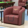 Single sofa (burgundy - platform style)