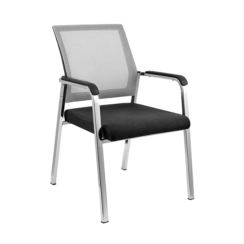 Modern Design Stackable Fabric Receptionist Office Chair with Mesh Student Training School Chair  School Hospital Use Sale