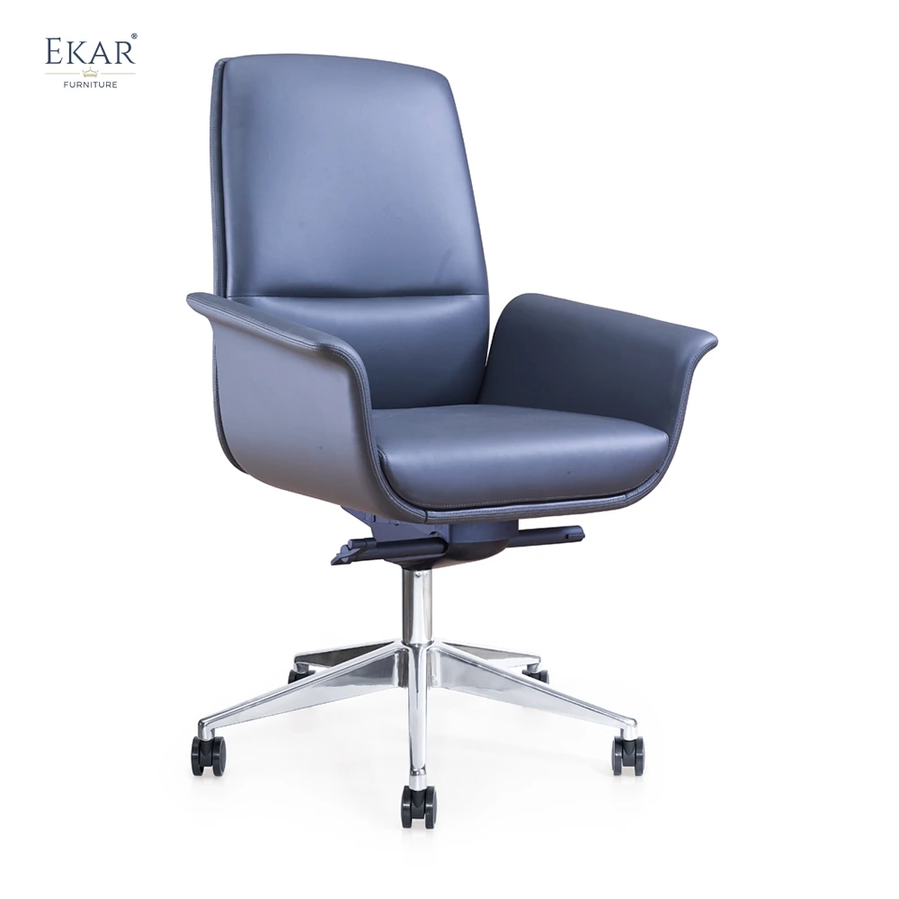 Italian Imported Top-Grain Leather Executive Office Chair - Premium Ergonomic Design details