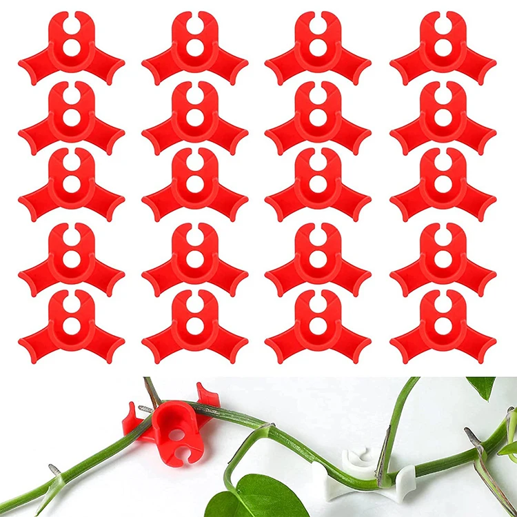 20 Pièces Invisible Plante Escalade Fixation Murale Rotin Vigne Support Fixe Boucle Feuille Clips Traction Support Jardin Plante Support 87761674