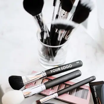 Cosmetic Makeup Brush Factory Luxury Vegan private label rose gold makeup brush set pink make up brush