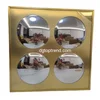 Silver convex+ Gold mirror on top