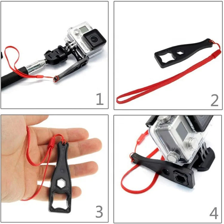 
Портативный затягивающий гаечный ключ Aipaxal, гаечный ключ, пластиковый гаечный ключ с ремешком безопасности для GoPro 