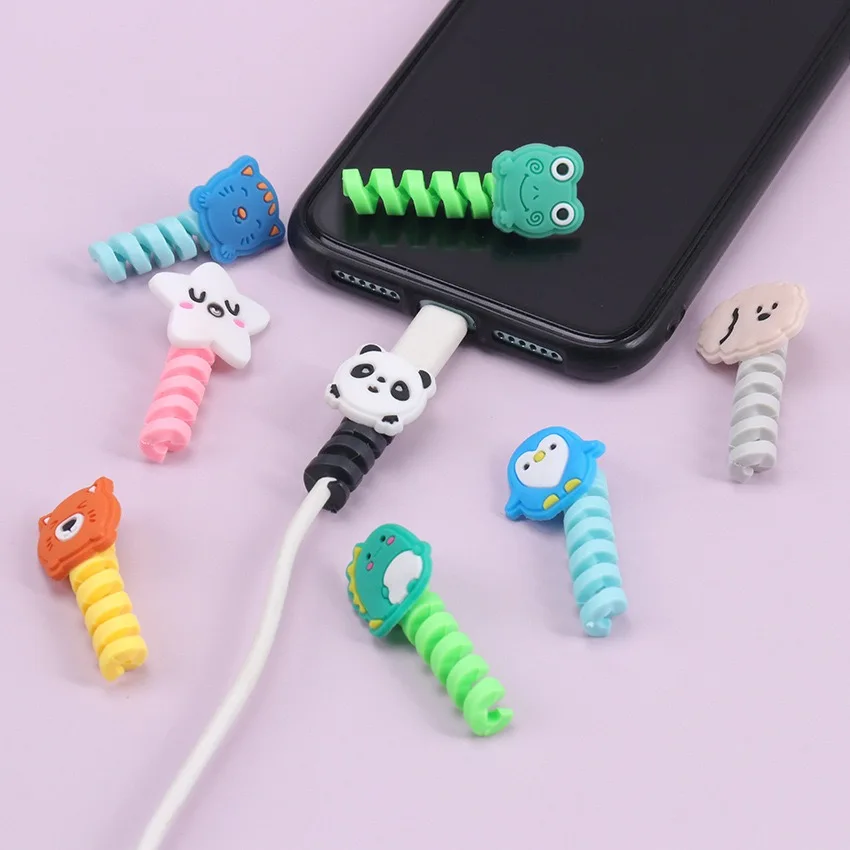 Promotional Gadgets Cute Animal Cartoon Creative Data Cable Protector Protective Cover Charging Cable Protector