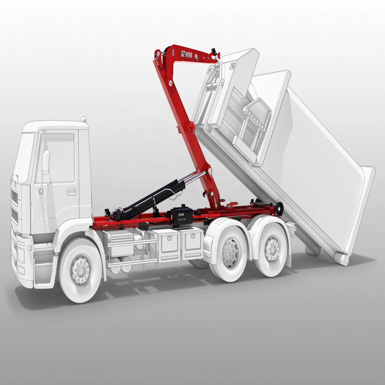 HCIC 10ton Lifting Hook Lift Truck Trailer