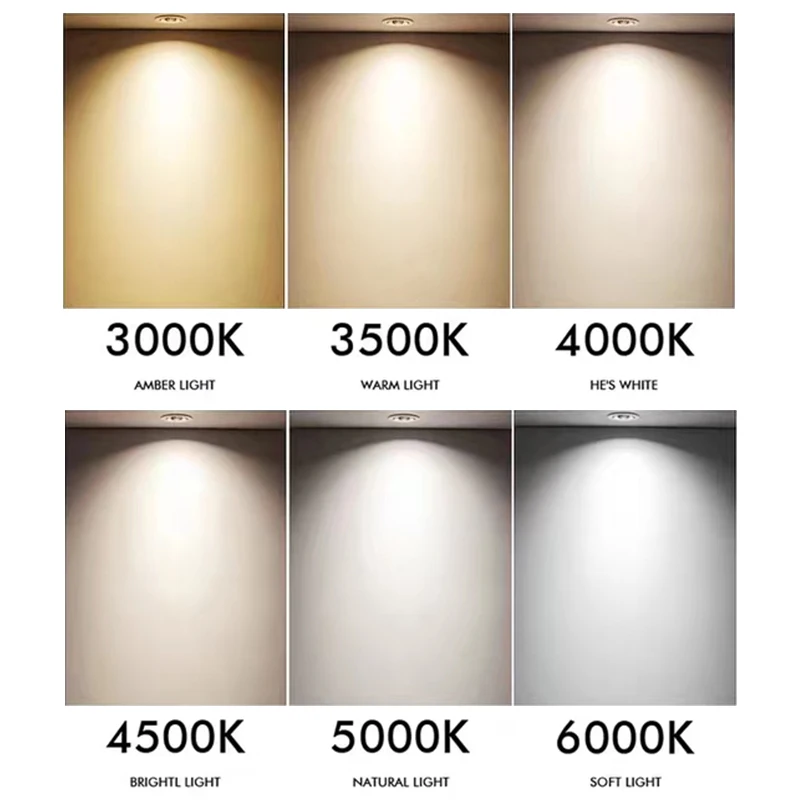 15W Dimmable Antiglare LED Cob Module Downlight Tri-Colour Aluminium Hospitality Grille Ceiling Light IP44 30W for Wwwchina