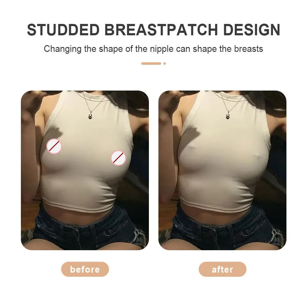 Psdndeww Nippelabdeckungen Mit Strass - Wiederverwendbar & Selbstklebend