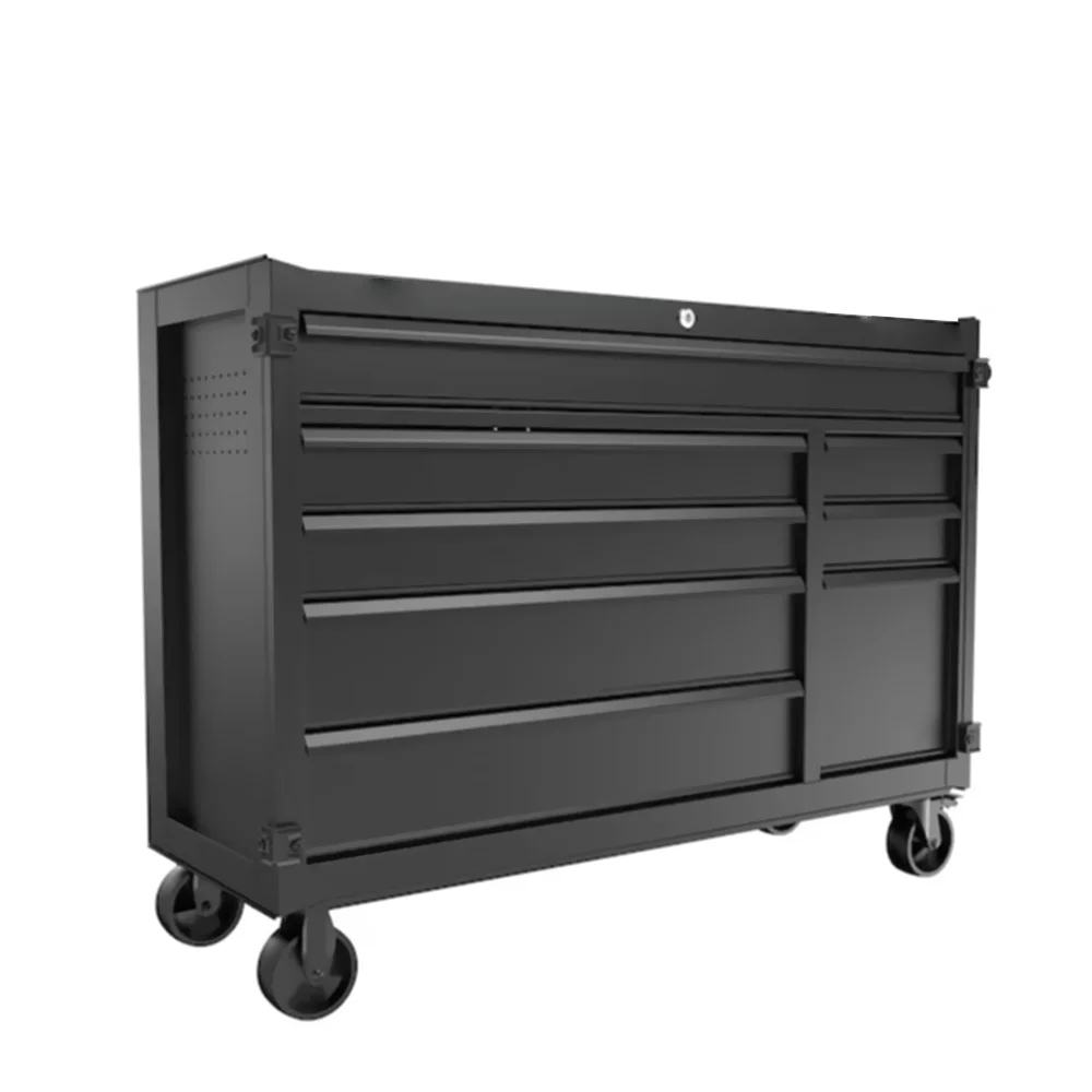 8-Drawer Metal Rolling Tool Cabinet Steel Workbenches with Drawers for Tool Storage Customizable OEM Support for Workshop Use