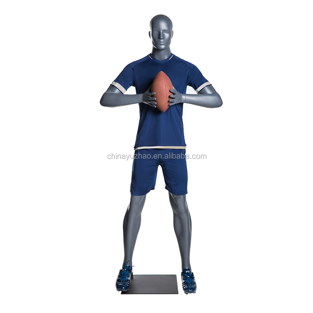 NF-2 athletic mannequin rugby star player in match American football player dummy ball player model