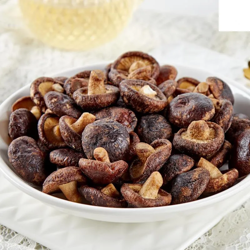 Bulk Instant Dehydrated Shiitake Crisp Small Mushroom Snacks Dried