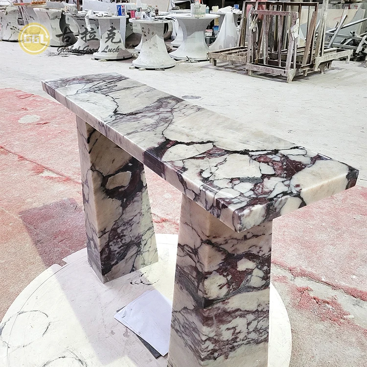 Nature Luxury Stone Custom Design Calacatta Viola Marble Table