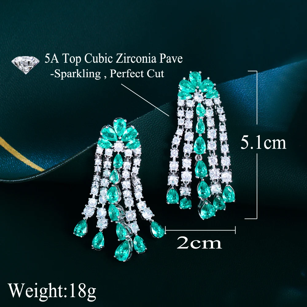 earrings for light green dress A conversation can begin before a word is spoken. Greening in Green and these emerald chandelier earrings did that for me they held the light, the gaze, the mood and somewhere in