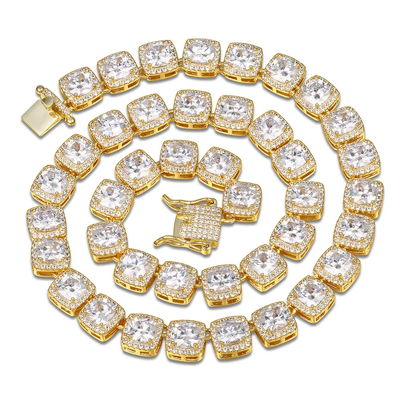 10 Mm Iced Out Diamond Necklace Chain 