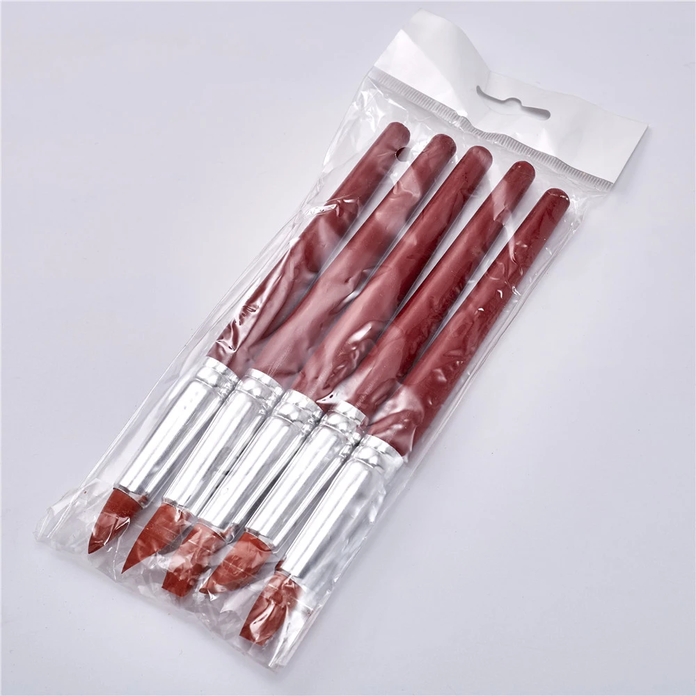 Pottery Shaping Tool 5pcs Red Large Sized Rubber Tip Paint For Clay  Sculpture Pottery Shaping Carving Tool 