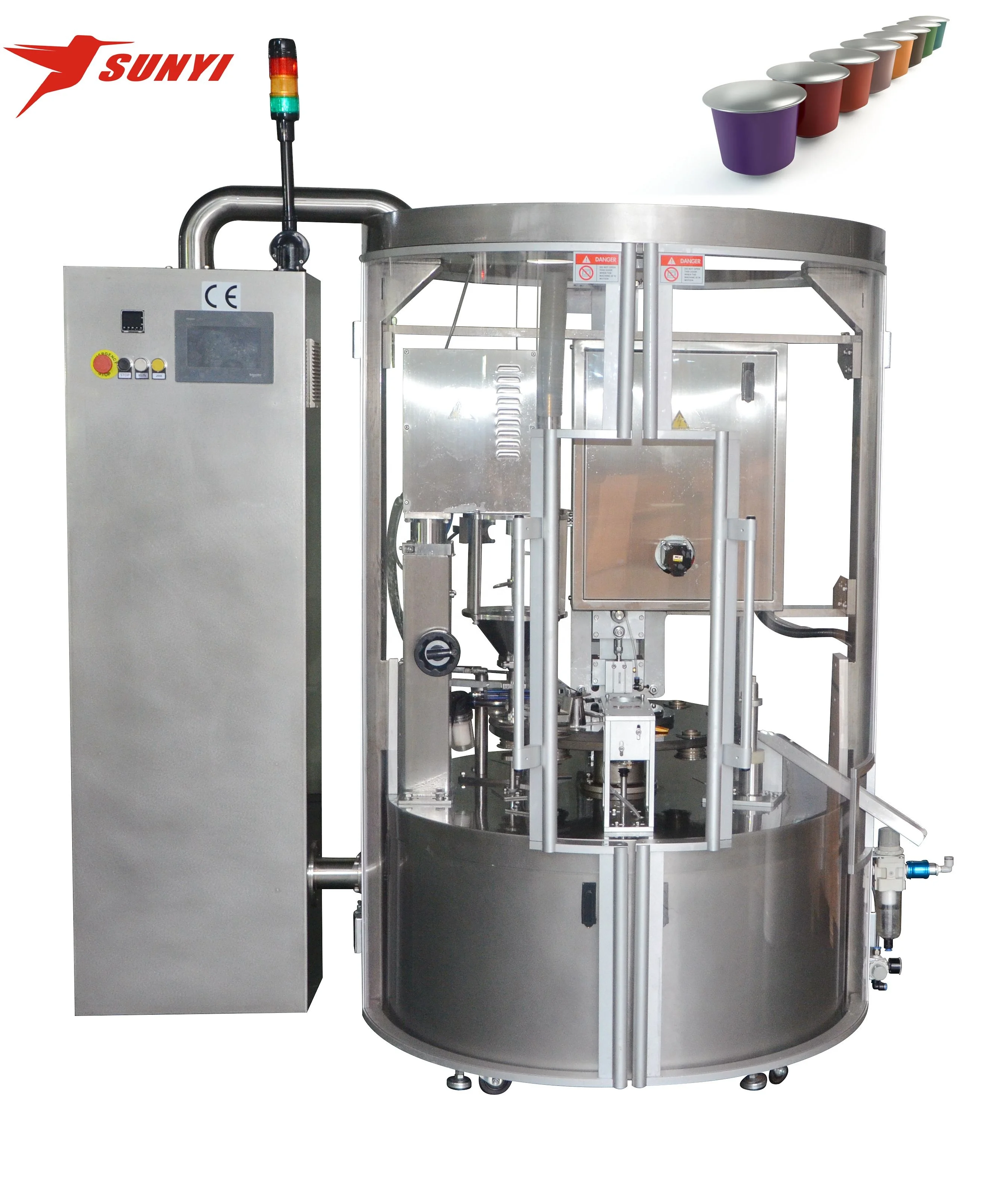 Nespresso K-Cup Italy Capsule Filling & Sealing Machine Multi-Function for Beverages Glass Packaging Powder Material in Bags