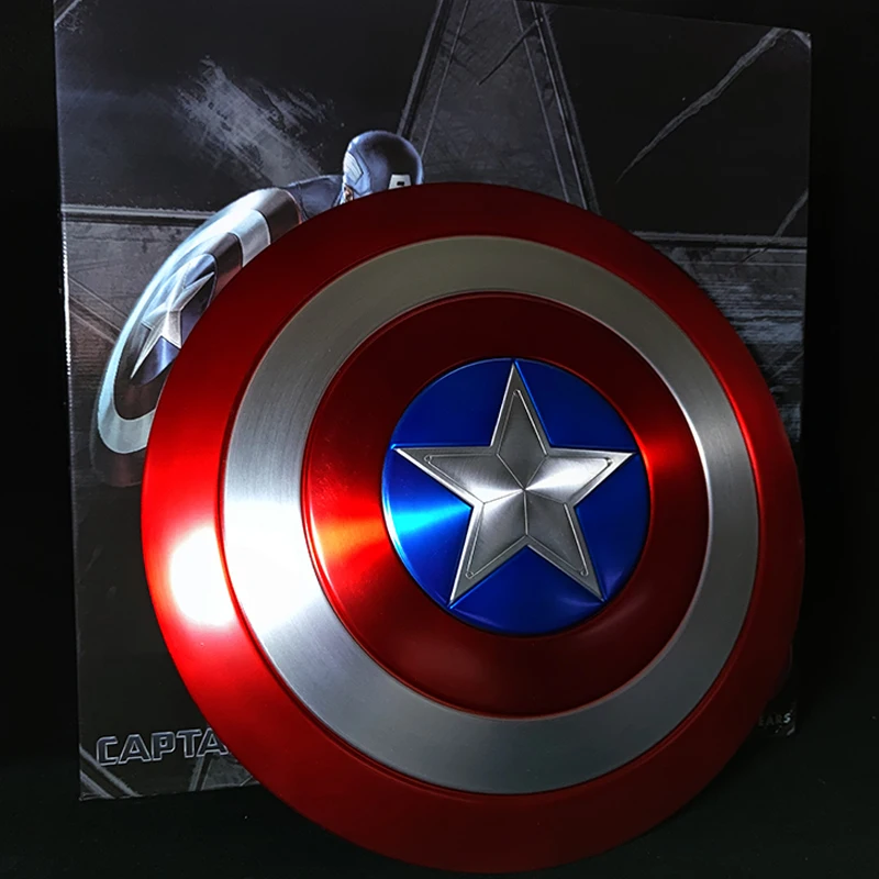 Captain America Shield 1:1 Full Aluminum Metal Shield Cosplay Props By DHL