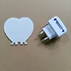 Acrílico en forma de corazón - 82.6x76.5x4mm - Enchufe europeo