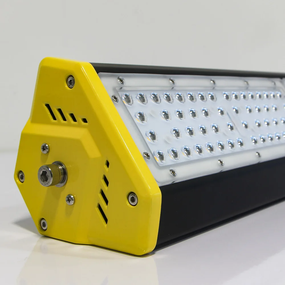 Fabriksbutik, livsmedelsbutik, kontor, skola, utbytbar rörformad taklampa med IP66-klassning, linjär industriell taklampa