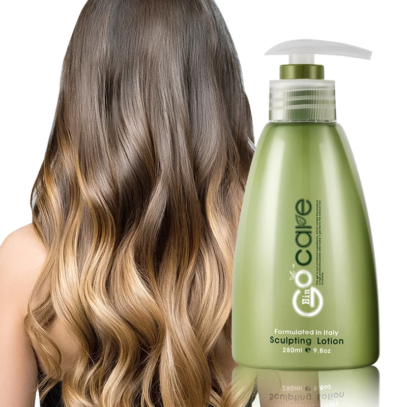 Gocare Private Label Vegan Argan Oil  Sculpting Lotion Long Lasting Moisturizing Fiber Styling Cream for Curling