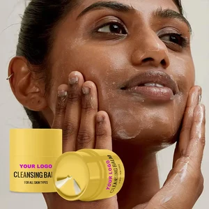 Nourishing Cleansing Balm with Vitamin E & Carot for Deep Hydration & Radiance Boost Gentle Makeup Remover for Sensitive Skin