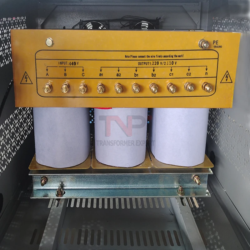 300VA/1KVA 3-Phase Control Transformer 480/220/36 220V to 380V 440V Copper Aluminum Material for Electronic Usage 50Hz Frequency