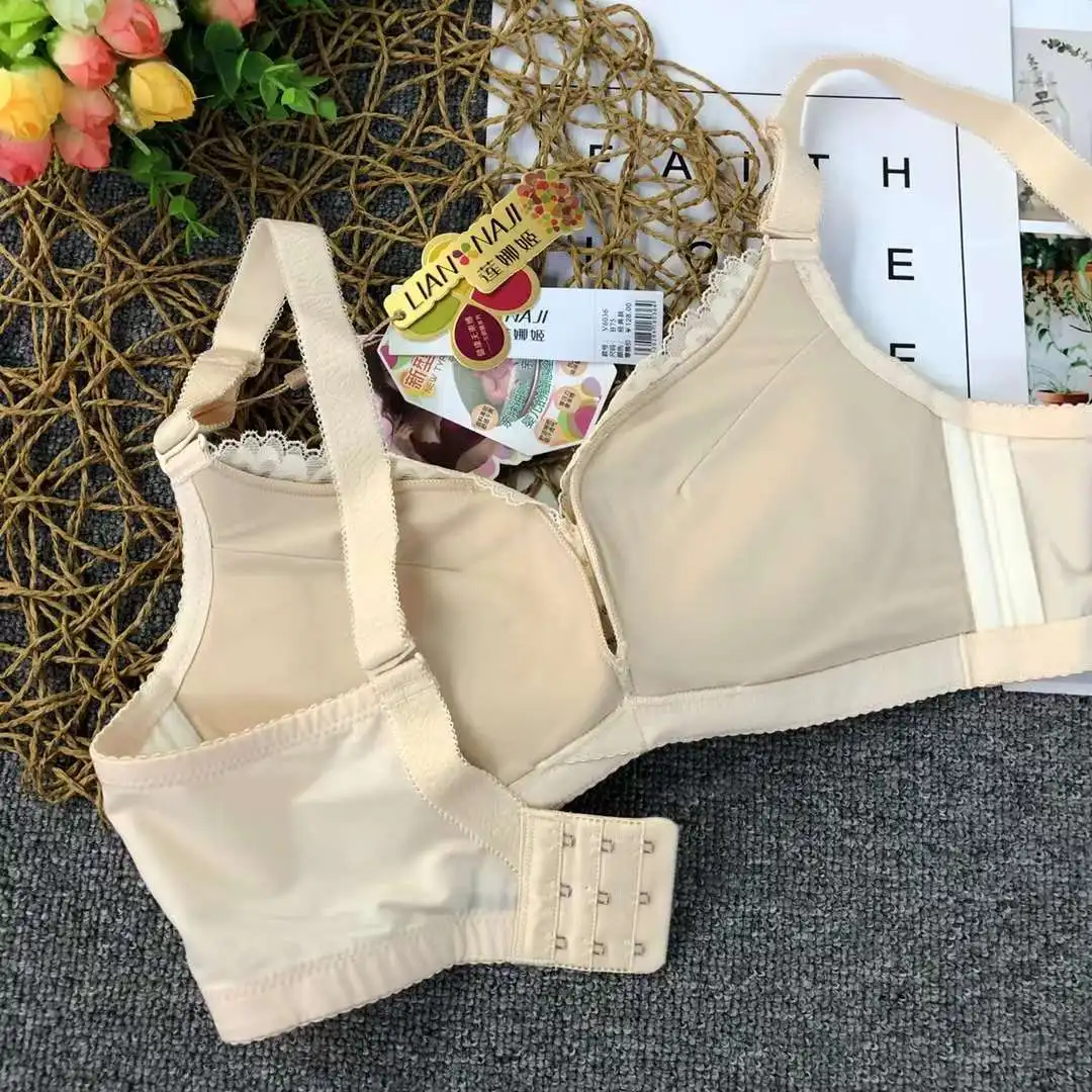 Sexy Lace Wireless Minimizer Bra Women Big Cup Breasted E Ultra-thin Female  Plus Size Bra for Ladies