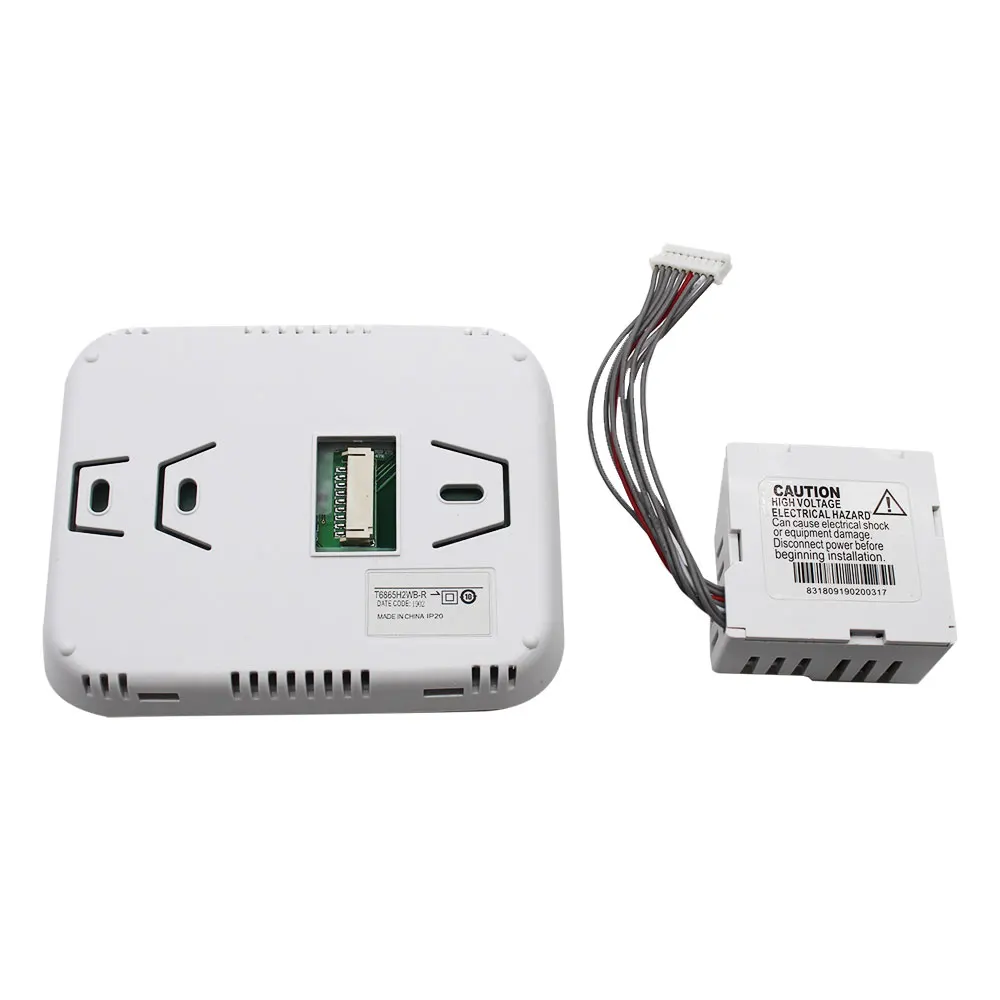 T6865 Series Large LCD Digital Room Fan Coil Thermostat for HVAV System