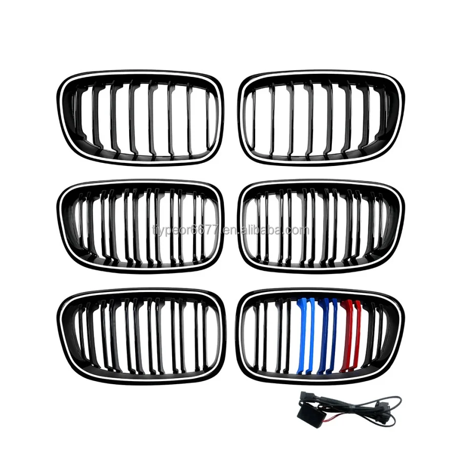 product tiypeor led lights car front bumper kidney grille for bmw 1 series f20 2012   2014 front grilles-2