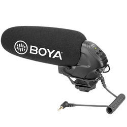 BOYA BY-BM3031 Shotgun Microphone 3.5mm On-Camera Microphone mic for DSLR Video Camera Camcorder Audio Recorders
