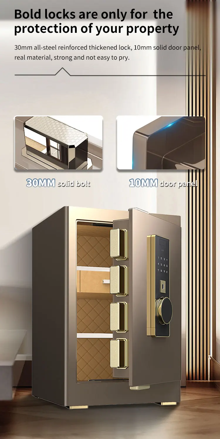 CEQSAFE High Quality Manufacturer Face Recognition TUYA APP Fingerprint Safe Box Electronic Digital Metal Safe Box supplier
