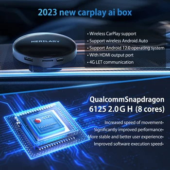 カーオーディオ Herilary C8 CarPlay AI Box Android TV HERILARY C8 Wireless CarPlay 3 in 1 Ai Box – Herilary