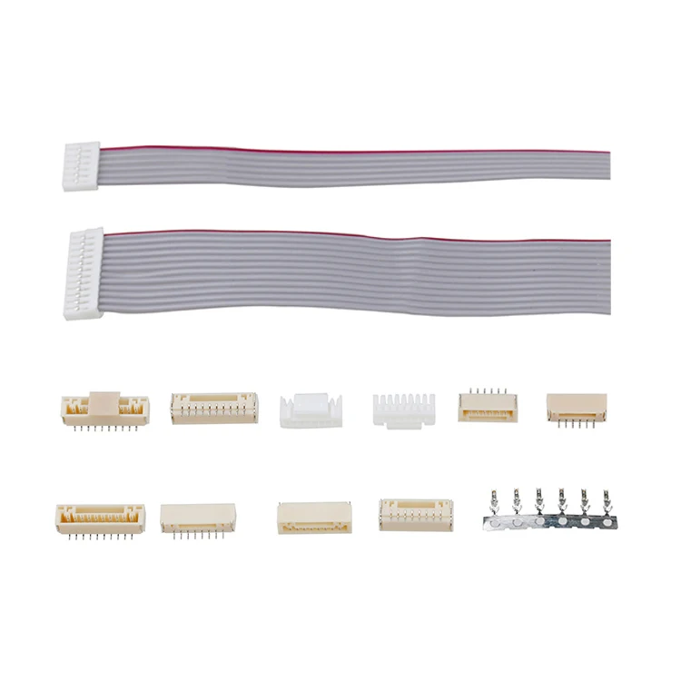 SCONDAR Customized OEM JST GH Connector Wire to Borad Wiring Harness 1.25mm Pitch Kit 2 3 6 8 Pin With Lock Wafer Housing