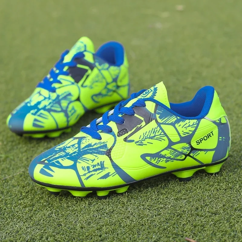 Children Football Shoes for Boy Turf Training Outdoor Sports Fast Soccer Tennis Pro  Boot for Kids