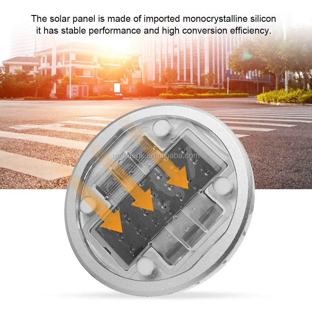 Solar  Driveway Dock Lights  Outdoor Solar Powered Road Marker Lights Bright 6 LED   Step Lights for Deck Path