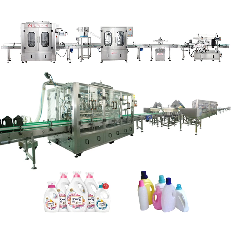 8 Head Nozzles Toilet Detergent Liquid Bottled Anti-Corrosion Filling Machine