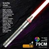 A single silver lightsaber