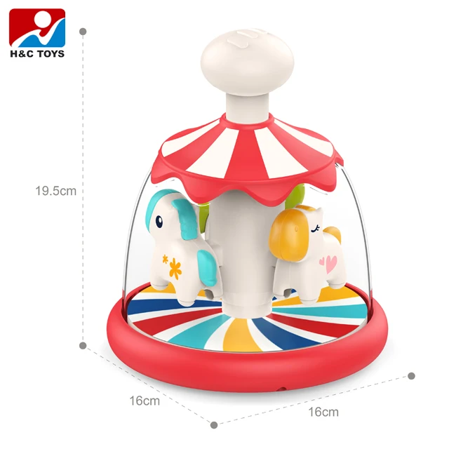 Infant Hand Press Rotate Game Montessori Sensory Color Cognitive Mini ...