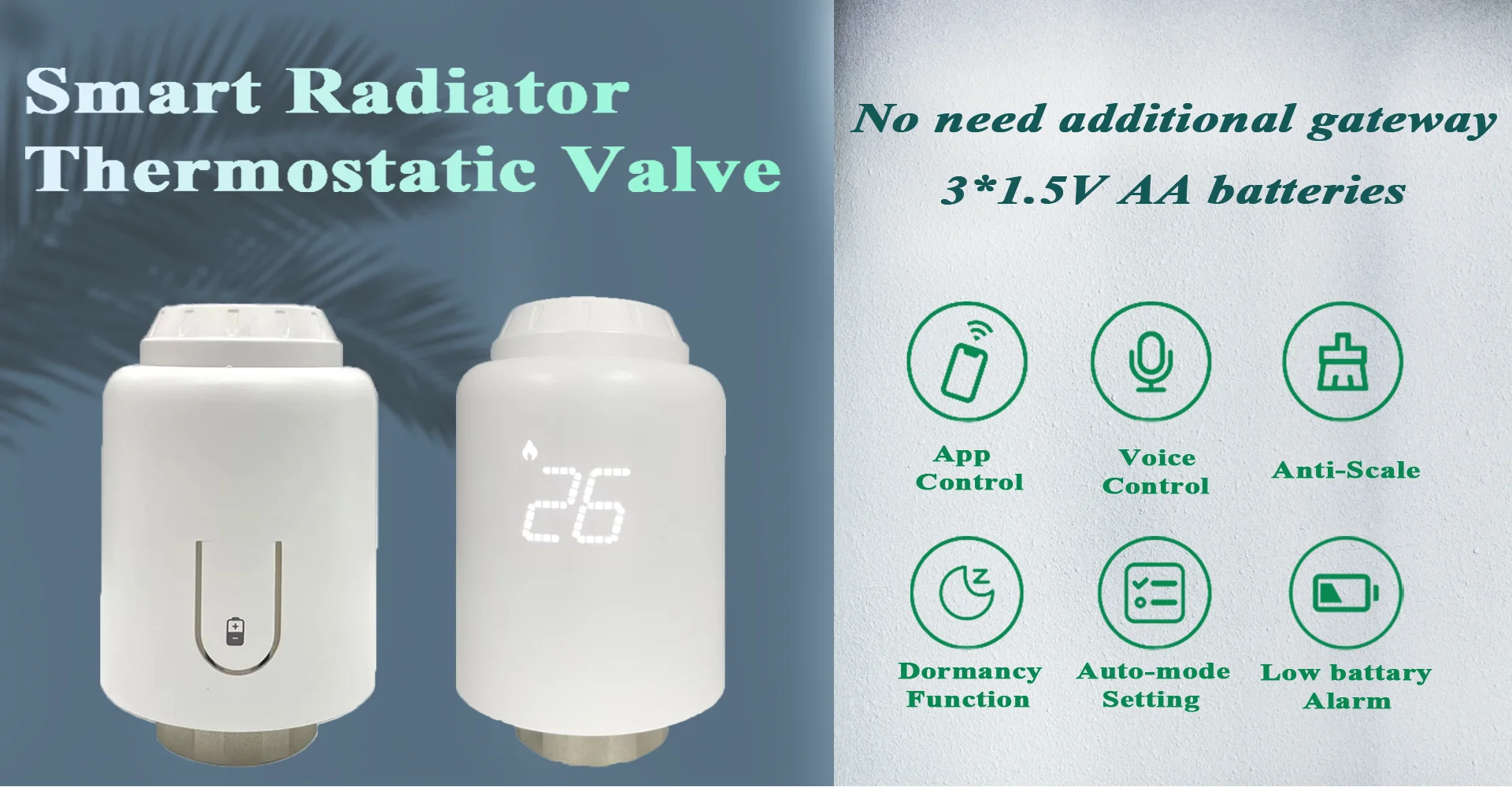 Tl20 Smart Radiator Control with Telin TL20 WIFI Thermostatic Valve